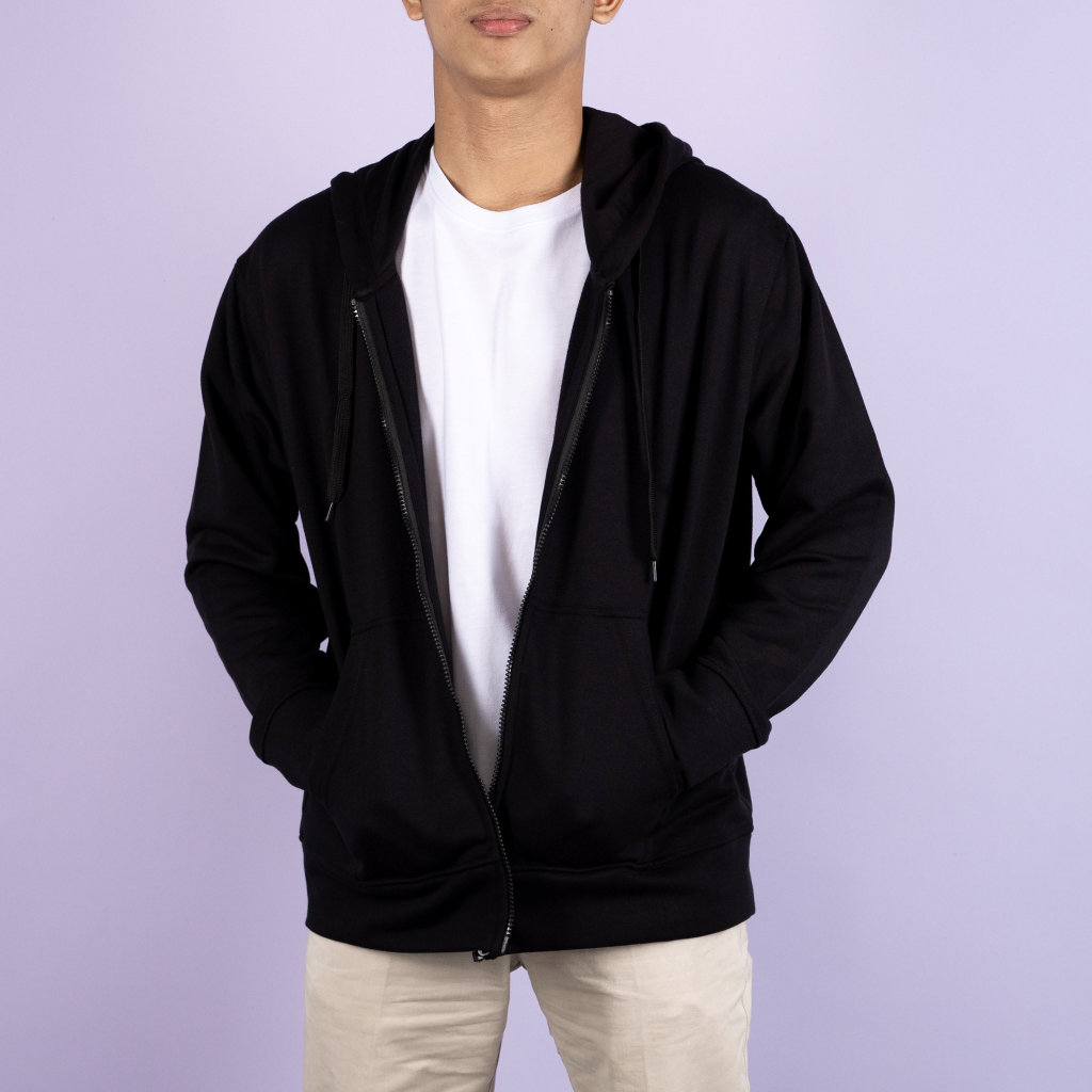 Men's Hoodie Jacket with DTF Print